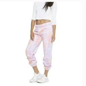 Lazypants Niki Tie Dye Sweatpants Fleece Joggers Watercolor S
